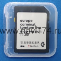 Renault Carminat TomTom Live Россия + Европа SD card Map Version 11.05 2023/2024